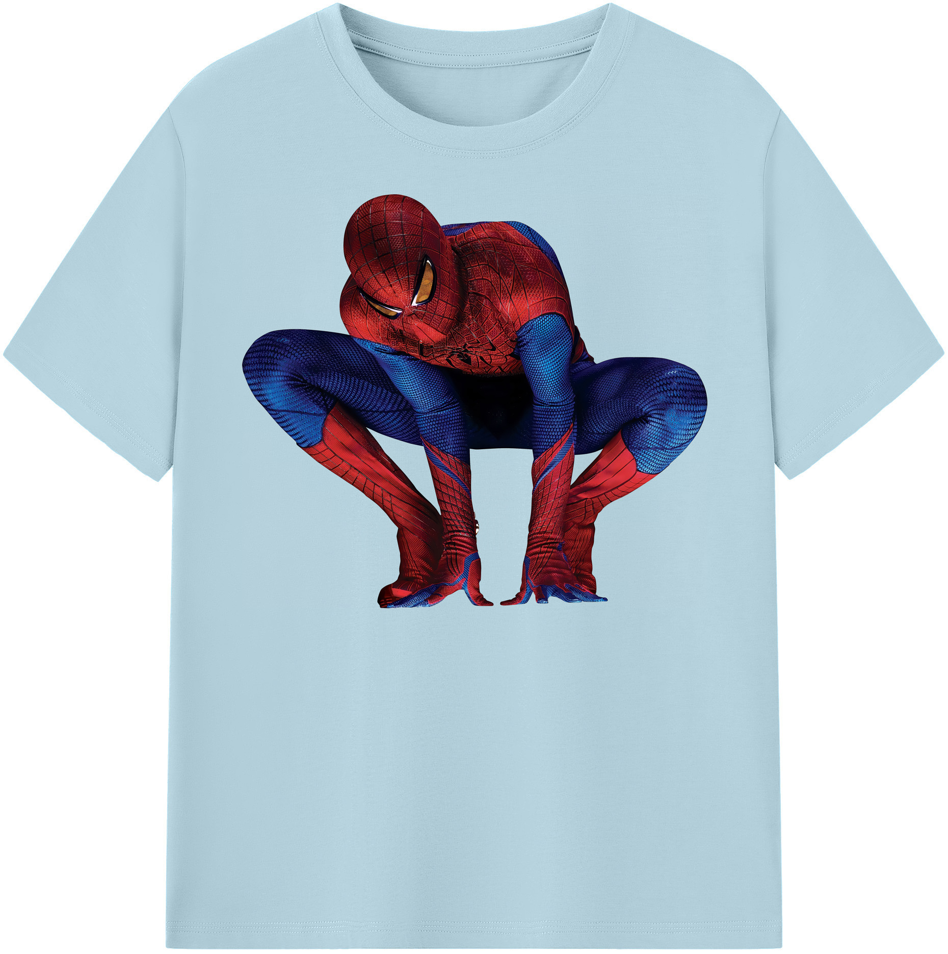 （画像用） Spider Man スパイダーマン 綿100％半袖Tシャツ（フロントプリント）